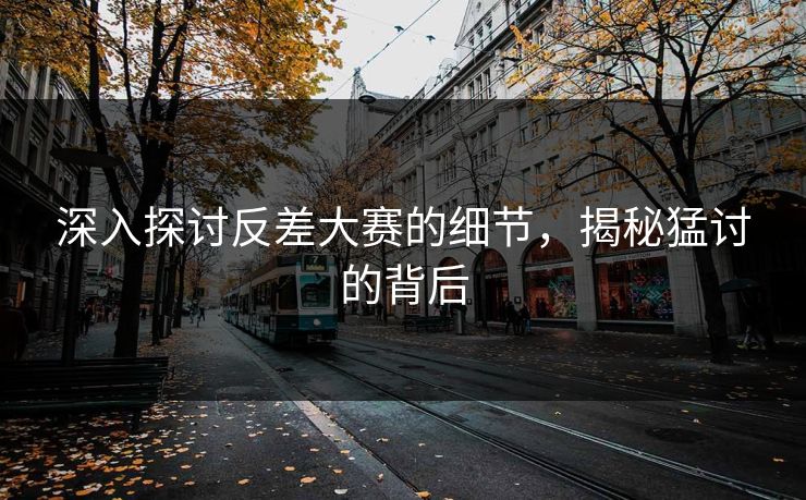 深入探讨反差大赛的细节，揭秘猛讨的背后
